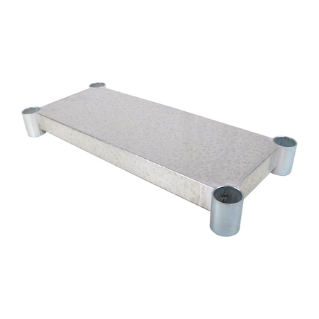 Bk Resources Galvanized Steel Work Table Adjustable Undershelf, 72"W X 18"D VTS-1872